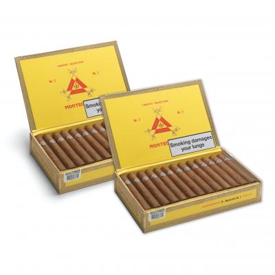 JANUARY SALE - Montecristo No. 2 Cigar - 2 x Box of 25 (50) Bundle Deal
